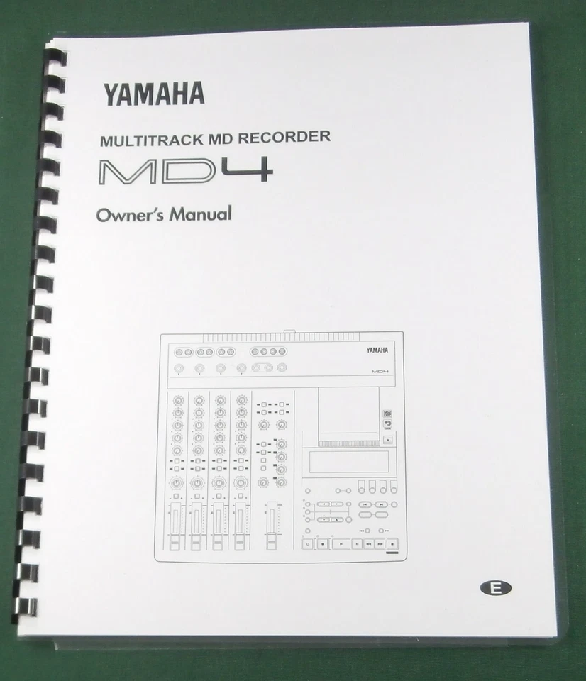 Yamaha MD4 Manual del propietario: ¡88 páginas y cubiertas protectoras! Foto 1 de 1