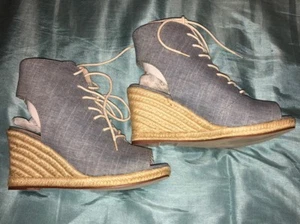 New - Shoe Mint Wedges Platforms - SZ 9 - Picture 1 of 6