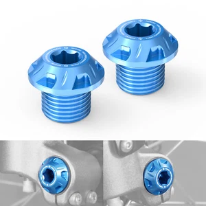 NICECNC Front Left Right Wheel Axle Nuts Bolts For Surron Light Bee X S L1E Blue - Picture 1 of 10