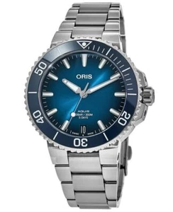 New Oris Aquis Date Automatic Blue Men's Watch 01 400 7769 4135-07 8 22 09PEB - Picture 1 of 4