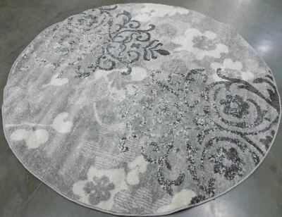 Alfombra manchada PLATA/MARFIL 6' X 6' precio reducido 1172565441 ADR114B-6R Foto 1 de 4