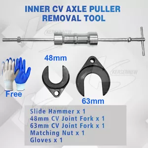 Driveshaft Inner CV Joint Puller Removal Tool Sliding Hammer 48mm 63mm Jaw Fork - Picture 1 of 10
