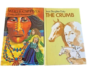 Vintage Weekly Reader Children's Book Club THE CRUMB & WHITE CAPTIVE Hard Cover - Picture 1 of 2