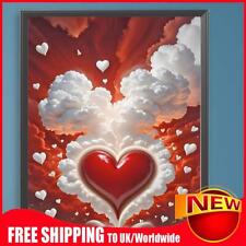 Paint By Numbers Kit On Canvas DIY Oil Art Heart Picture Home Wall Decor 40x50cm