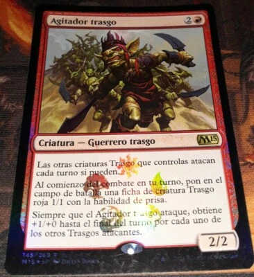 FOIL Goblin Rabblemaster ~ Packfresh ~ Buy a Box Promo [Portuguese] M15 - Image 1 of 2