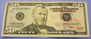 $50 2009 Star note JA 00102399* Extrem. Rare - 640k Run Size -Birthday 10/23/99 - Picture 1 of 2