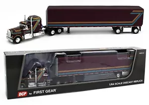 2023 DCP 1:64 *PLUM* Kenworth W900A Aerodyne & Utility 53' ROLL TARP TRAILER NIB - Picture 1 of 8