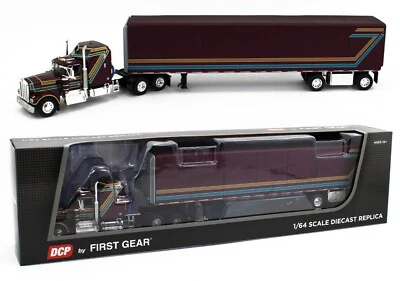 2023 DCP 1:64 *PLUM* Kenworth W900A Aerodyne & Utility 53' ROLL TARP TRAILER NIB - Image 1 of 4