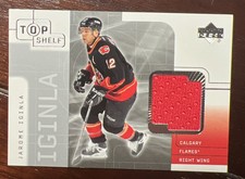 2001-02 UD Top Shelf Hockey JERSEY TJ JI Jarome Iginla