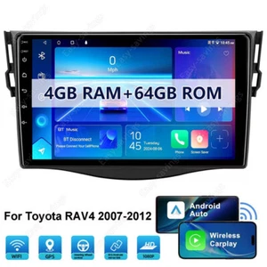 For Toyota RAV4 2007-2012 Apple Carplay Car GPS Radio Stereo BT Wifi Android 13 - Picture 1 of 12