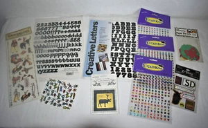 LOTE de Hacer Recuerdos Libro de recortes Artesanías Pegatinas Letras Insectos Western More - Imagen 1 de 8