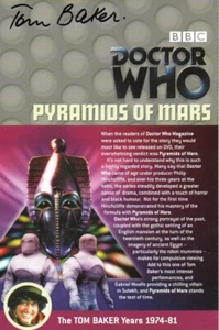 Doctor Who: Pyramids of Mars DVD Insert Signed by TOM BAKER - Foto 1 di 1