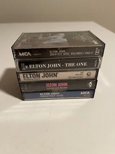 Elton John cassette lot x5 greatest hits sleeping with the past breaking hearts - Picture 1 of 4