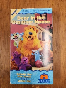 Bear in the Big Blue House vol3 dancin the day away plus listen up VHS JimHenson - Picture 1 of 3