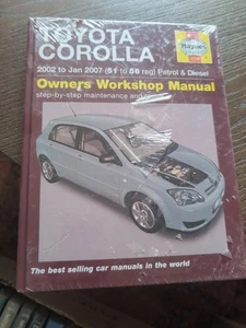 Toyota Corolla Haynes Owners Workshop manual 2002 to Jan 2007 (51 to 56 reg) - Picture 1 of 2