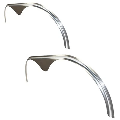 2 Pack - 72x1x20.5 Smooth Aluminum .090 Tandem Axle Teardrop Fender Flares - Image 1 of 3