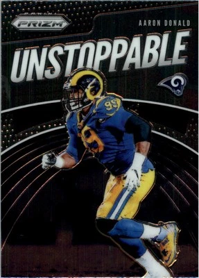 2019 Panini Prizm Unstoppable #3 Aaron Donald - FB - Image 1 of 2