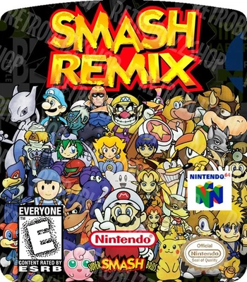 Smash Remix Nintendo 64 Replacement Game Cart Label Sticker (You The Pick Color) - Image 1 of 4