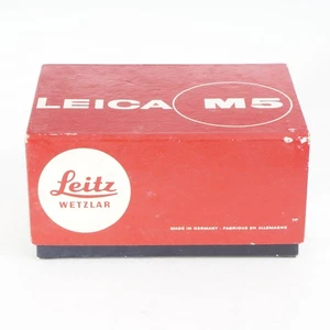 :Leica Leitz Original Kamera Box für M5 schwarz (10502) 35mm Film Rangefinder - Bild 1 von 5