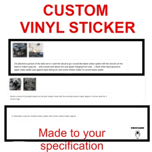 Pegatina de vinilo personalizada hecha a tu especificación - Imagen 1 de 1
