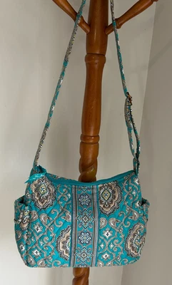 VERA BRADLEY ON THE GO CROSSBODY TOTALLY TURQ  NWOT - Image 1 of 4