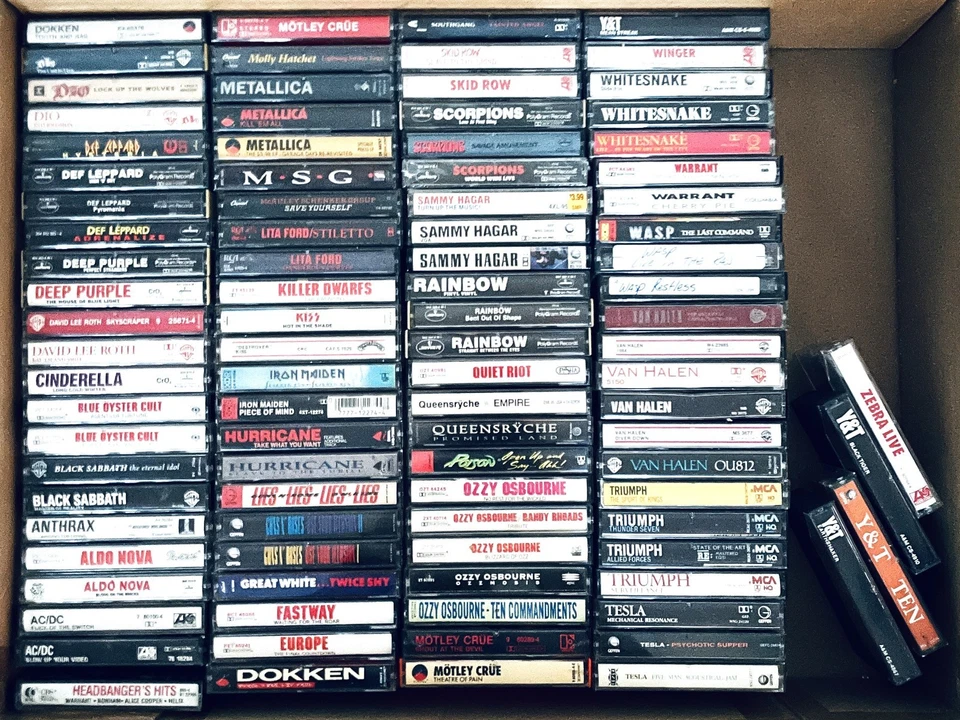 1980's Big Hair Bands,Metal,Hard Rock-Cassette Tapes - You Choose, VG+ (Group A) - Image 1 of 1