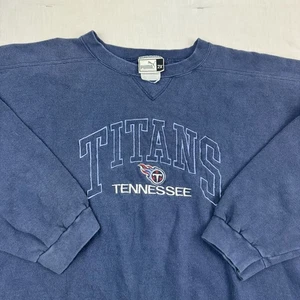 Felpa Vintage Tennessee Titans Adulto 2XL Blu Sport Calcio Puma anni 90 Y2K - Foto 1 di 13