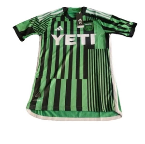 Adidas MLS Austin FC Herren Fußball Trikot HI1836 grün gestreift schwarz Gr. XS Fehlerausschnitt - Bild 1 von 17