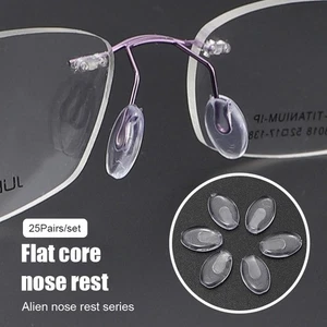 25 paare/satz Einsteck brille Nasen pads Transparente PVC Anti Slip Nose pads - Bild 1 von 8
