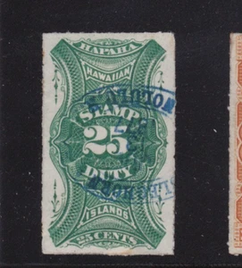 Francobollo Hawaii Revenue R1 usato suono - Foto 1 di 2