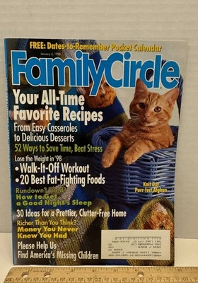 Vintage Family Circle Magazine January 6, 1998 - Image 1 of 4