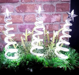 Wilko Spiral Tree Stake Lights Christmas Decoration  3 x 50cm (20") Static - Picture 1 of 6