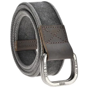 Herren 53,5" Doppel D-Ring Canvas Web Gürtel Militär Freizeit Gürtel mit Box, #01 B... - Bild 1 von 5