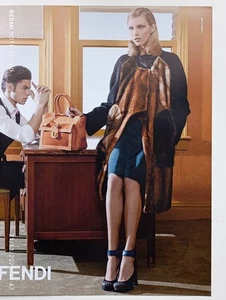 Women Fashion Handbag Shoes Long Leg Print Ad FENDI . 196 - Picture 1 of 1
