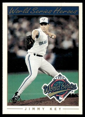 1993 O-Pee-Chee World Series Heroes Jimmy Key Toronto Blue Jays #2 - Image 1 of 2