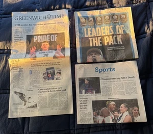 Uconn Huskies Basketball 2024 Hearst Media Pride Connecticut Newspaper 4/13/24 - Picture 1 of 12