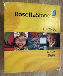 Rosetta Stone Espanol Spanish Latin America (Level 1, 2 & 3) W/docs. No Headset - Picture 1 of 10
