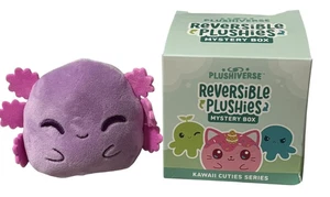 Plushiverse Reversible Axolotl Plush Pink/Purple Kawaii Mood Gift Soft Squishy - Picture 1 of 4
