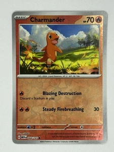 Charmander 004/165 Sv: Escarlata y Violeta 151 Holograma Inverso - Imagen 1 de 2