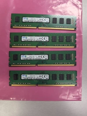 4-Samsung M378B1G73CB0-CK0 8GB DDR3-1600Mhz PC3-12800 DIMM Memory 32 GB Total  - Image 1 of 4