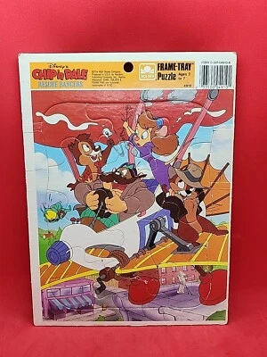 Rompecabezas con marco dorado bandeja 12 piezas Disney Chip 'n Dale #4910 Rescue Rangers Foto 1 de 4