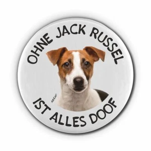 AdriLeo Flaschenöffner "Ohne Jack Russell ist alles doof" Hund Kapselheber - Bild 1 von 4