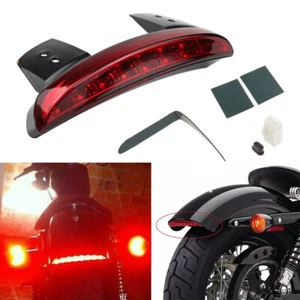 LED Brake Tail Lights Fender Edge For Harley Davidson Iron 883 Sportster XL883N - Foto 1 di 13