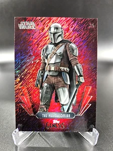 TOPPS GENESIS STAR WARS THE MANDALORIAN RED SHIMMER /5 - Foto 1 di 5
