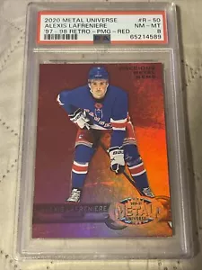 2020-21 METAL UNIVERSE ALEXIS LAFRENIERE PRECIOUS METAL GEM RED RC 75/100 PSA 8 - Picture 1 of 3
