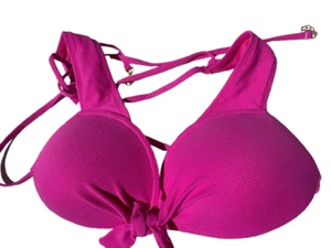 Jessica Simpson Women's Tie Swim Bra Push UP bikini Top XXL 2XL NEW - Picture 1 of 6
