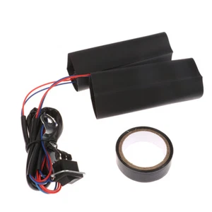 Motorcycle Heated Hand Grips 12V Snowmobile Handlebar Heater Warmer Kit - Picture 1 of 11