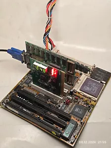 Overclockers SET Lucky Star LS-486E Motherboard + AMD Am5x86-133@180 Mhz & 8 MB - Picture 1 of 14