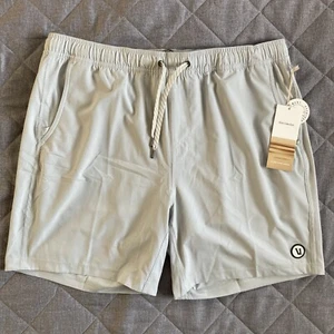Vuori Kore Performance Shorts Mens XXL Grey 7” Inseam Lined - Picture 1 of 9