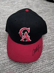 Mo Vaughn Signed California Angels New Era Fitted Hat Cap Auto Autographed - Picture 1 of 1